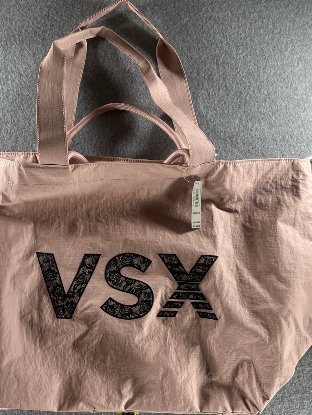Victorias Secret VSX ZIP TOTE GYM BAG Travel Pink NWT